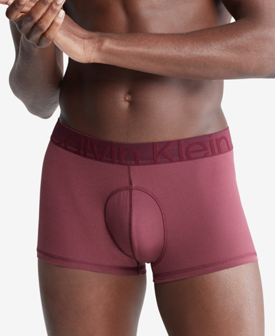 Calvin Klein Future Shift Stretch Holiday Low Rise Trunks In Tawny Port