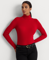 Ralph Lauren Ribbed Turtleneck Sweater In Martin Red