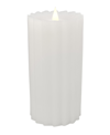 SEASONAL SUTTON FLUTED MOTION FLAMELESS CANDLE 3 X 7