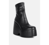 RAG & CO PURNELL WOMENS HIGH PLATFORM ANKLE BOOTS