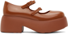 Melissa Farah Platform Mary Jane In Brown