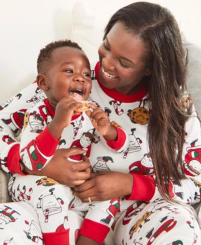 Carter's Kids' Carters Baby Toddler Big Girls Sibling Matching Holiday Fair Isle Pajamas In Beige Santa