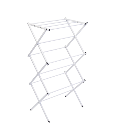 Honey Can Do Compact Folding Metal Clothes Drying Rack In White