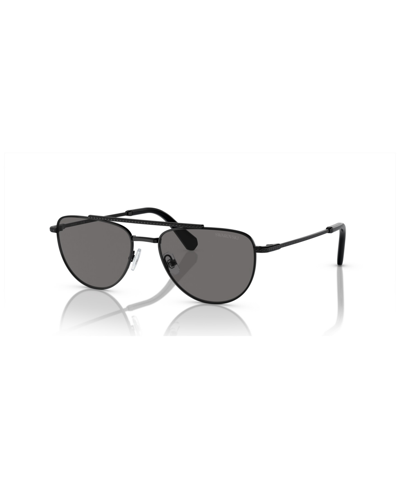 Swarovski Women's Polarized Sunglasses, Sk7007 In Black
