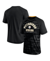 Fanatics Branded Black Pittsburgh Steelers Hail Mary Raglan T-shirt In Black