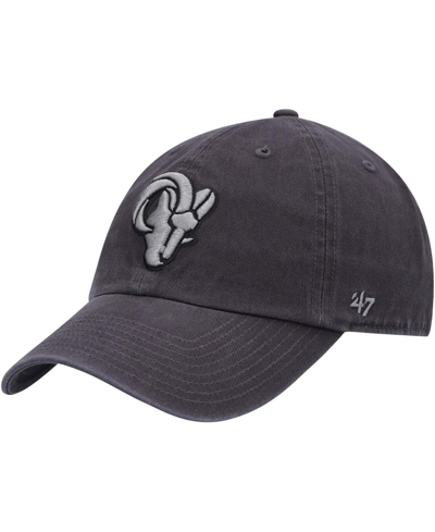 47 Brand Men's Charcoal Los Angeles Rams Clean Up Tonal Adjustable Hat