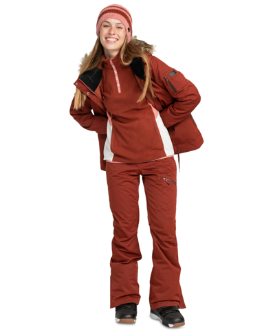 Roxy Juniors Nadia Water-repellent Snow Pants In Smoked Paprika