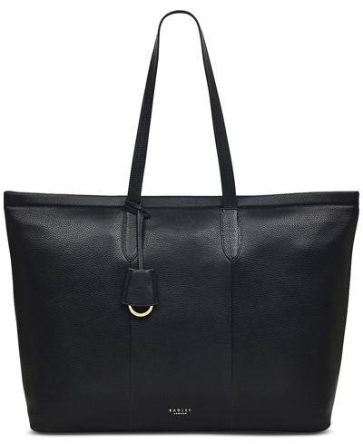 Radley London Furze Lane Extra Large Zip Top Leather Tote In Ink
