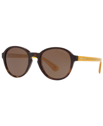 Giorgio Armani Men's Sunglasses In Dark Havana,brown