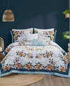Madison Park Jules Cotton Floral 5-pc. Comforter Set, King/california King In Teal
