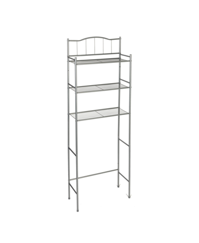Honey Can Do Over The Toilet Space Saver 3 Tier Shelf In Satin Nickel