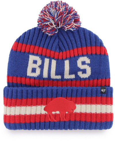 47 Brand Men's Royal Buffalo Bills Legacy Bering Cuffed Knit Hat With Pom
