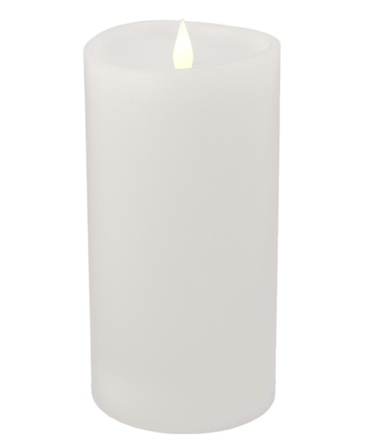Seasonal Classic Motion Flameless Candle 4 X 8 In White