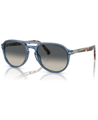 Persol Unisex Sunglasses, Gradient Po3235s In Transparent Navy