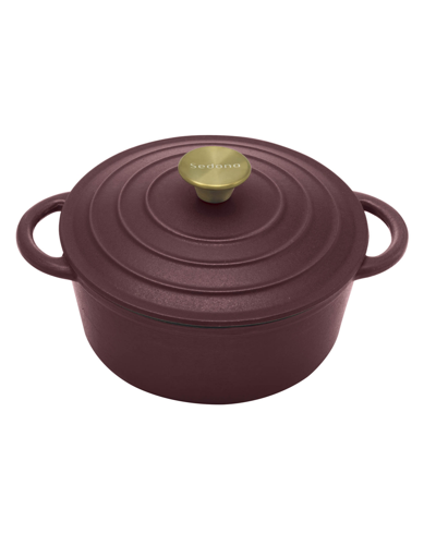 Sedona Enamel Cast Iron 3 Quart Dutch Oven With Lid In Red