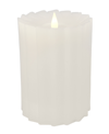 SEASONAL SUTTON FLUTED MOTION FLAMELESS CANDLE 3 X 5