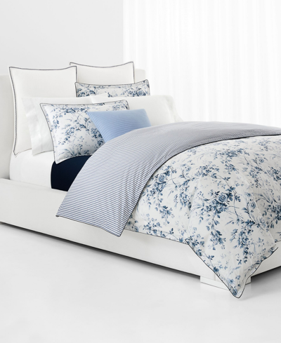 Lauren Ralph Lauren Annie 3-pc. Comforter Set, Full/queen In Blue