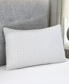 Prosleep Charcoal Infused Gel Memory Foam Cluster Pillow, Jumbo In White,gray
