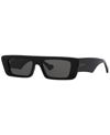 Gucci Black Rectangular-frame Sunglasses In Black