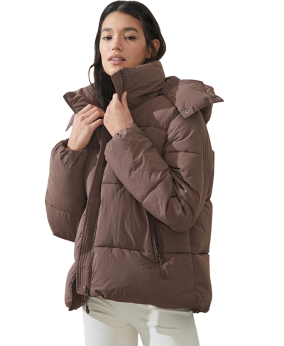 Cotton On Women's Mother Puffer Jacket 3 In Deep Taupe
