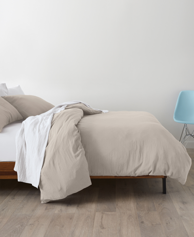 Ella Jayne Triple Brushed Microfiber 8-piece Duvet Bundle, Queen In Taupe