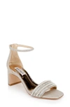 Badgley Mischka Kameryn Ankle Strap Sandal In Pale Gold