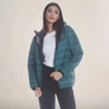 MEMBERS ONLY WOMEN'S SOLID PACKABLE OVERSIZED JACKET