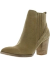 Blondo Reese Womens Leather Pointed Toe Ankle Boots In Grey