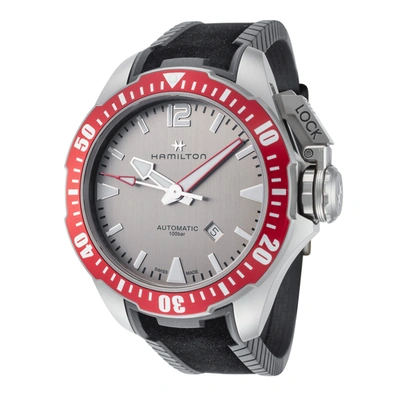 Hamilton Men's H77805380 Khaki Navy Frogman 46mm Automatic Titanium Watch In Silver