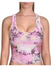 Calvin Klein Performance Womens Printed Racerback Tank Top In Purple