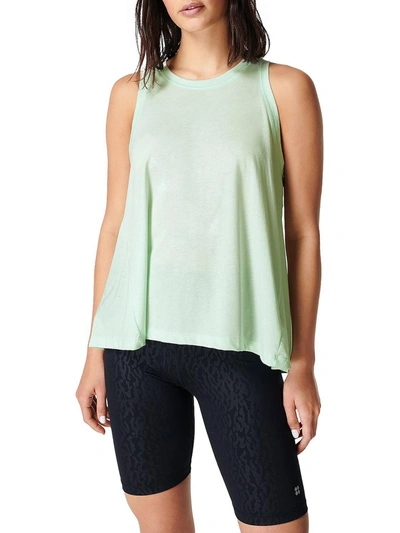 Sweaty Betty Womens Relaxed Crewneck Tank Top In Green