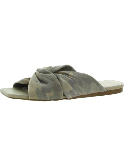 Sanctuary Womens Slip On Dressy Slide Sandals In Grey