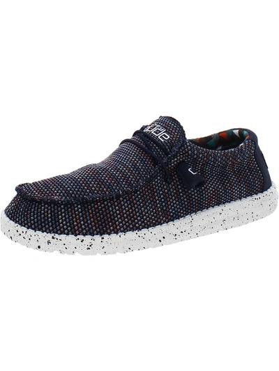 Hey Dude Men's Wally Stretch Slip-on Casual Moccasin Sneakers From Finish Line In Multi