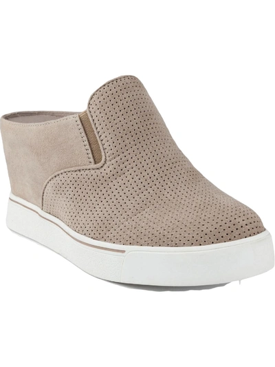 Sugar Kallie Womens Faux Suede Slip On Casual And Fashion Sneakers In Beige