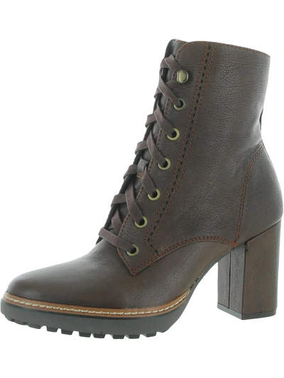 Naturalizer Callie Womens Leather Ankle Boots In Grey