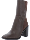 Sarto Franco Sarto Steviena Womens Leather Square Toe Mid-calf Boots In Grey