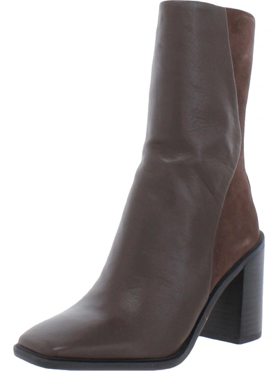 Sarto Franco Sarto Steviena Womens Leather Square Toe Mid-calf Boots In Grey