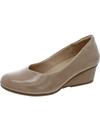 DR. SCHOLL'S SHOES BE READY WOMENS FAUX SUEDE SLIP ON WEDGE HEELS