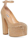 STEVE MADDEN SKYRISE WOMENS SLIP ON DRESSY PLATFORM HEELS