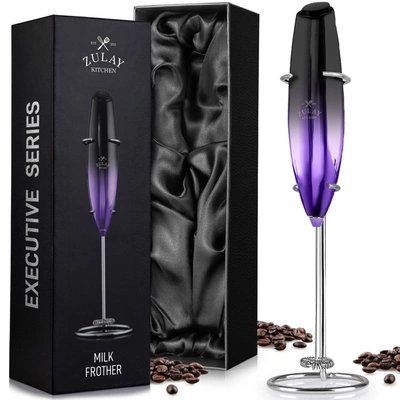 Zulay Kitchen Executive Series Ultra Premium Gift Milk Frother In Black