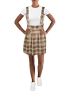 Planet Gold Juniors Womens Jumper Short Mini Skirt In White