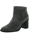 Splendid Magnolia Womens Suede Zipper Ankle Boots In Grey