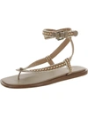 JOIE JENNIE WOMENS LEATHER THONG SLIDE SANDALS