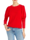 GOLDIE INSIDE OUT WOMENS TERRY CLOTH CREWNECK PULLOVER SWEATER