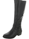 EASY STREET ANISSA WOMENS FAUX LEATHER PULL ON KNEE-HIGH BOOTS