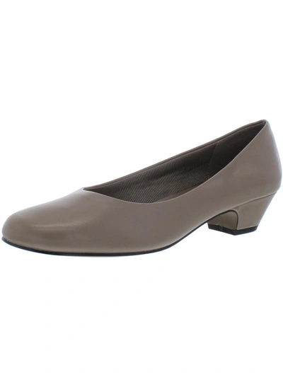 Easy Street Halo Womens Cushioned Dress Pumps In Grey