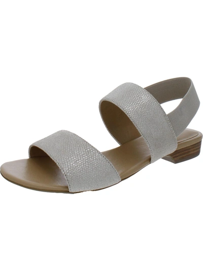 Vaneli Braidy Womens Cork Dressy Flat Sandals In Grey