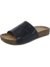 UNSTRUCTURED BY CLARKS ROSILLA HOLLIS WOMENS FOOTBED LEATHER SLIDE SANDALS
