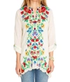 Johnny Was Gala Tunic In Shell In White