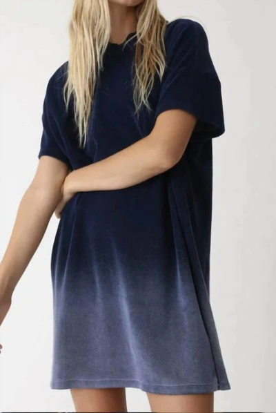 Electric & Rose Baxter T-shirt Dress In Sunbleach Indigo In Blue